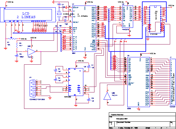 Circuito con el 8051